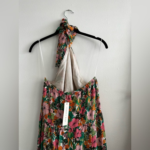 NWT boho cotton tropical floral cotton dress - Picture 2 of 8